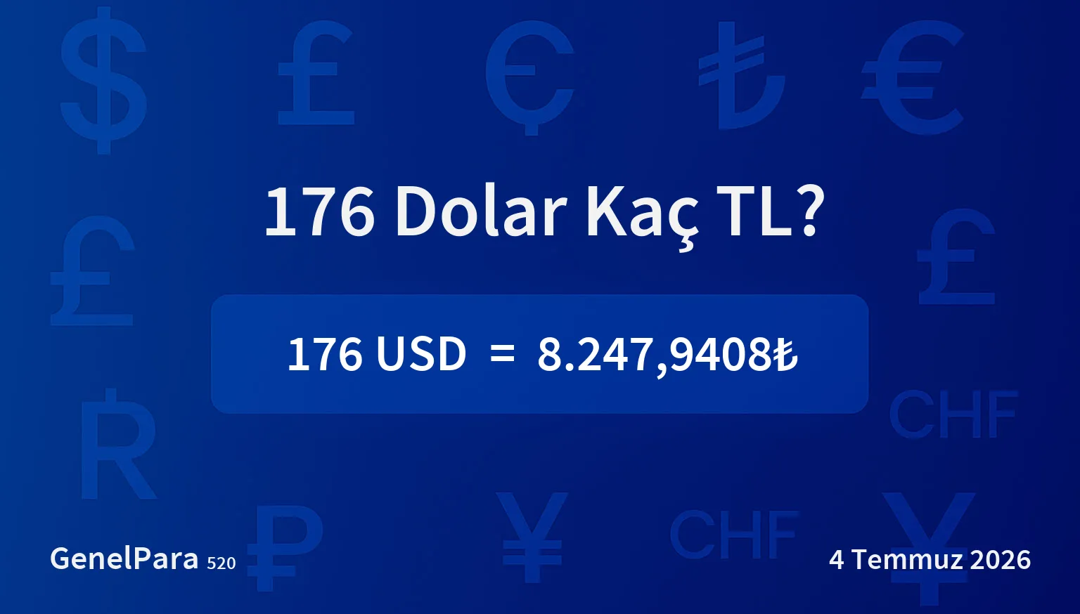 175.97 Dolar Kaç TL?