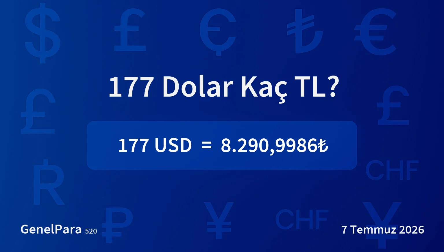 176.96 Dolar Kaç TL?