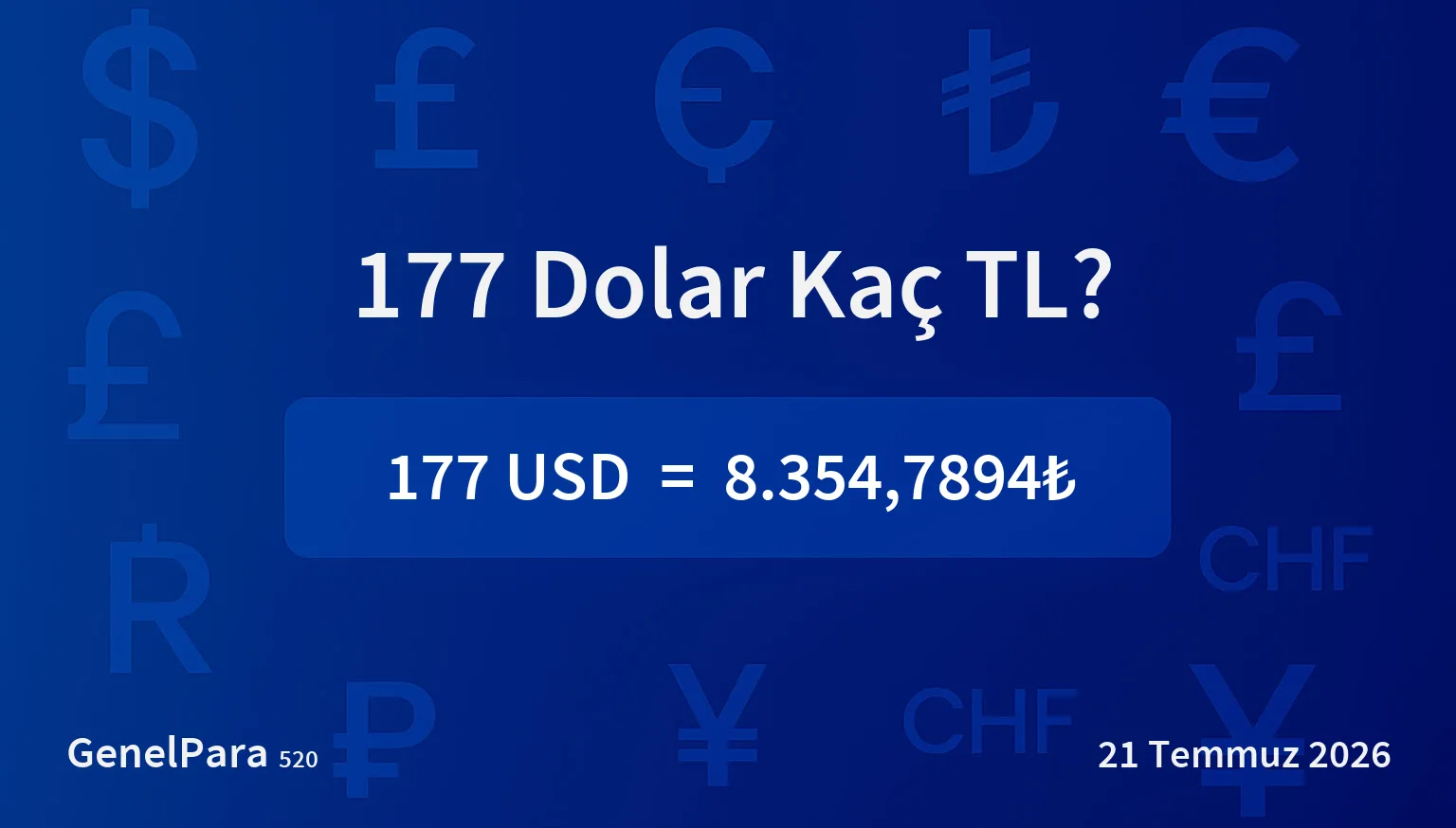 177.02 Dolar Kaç TL?