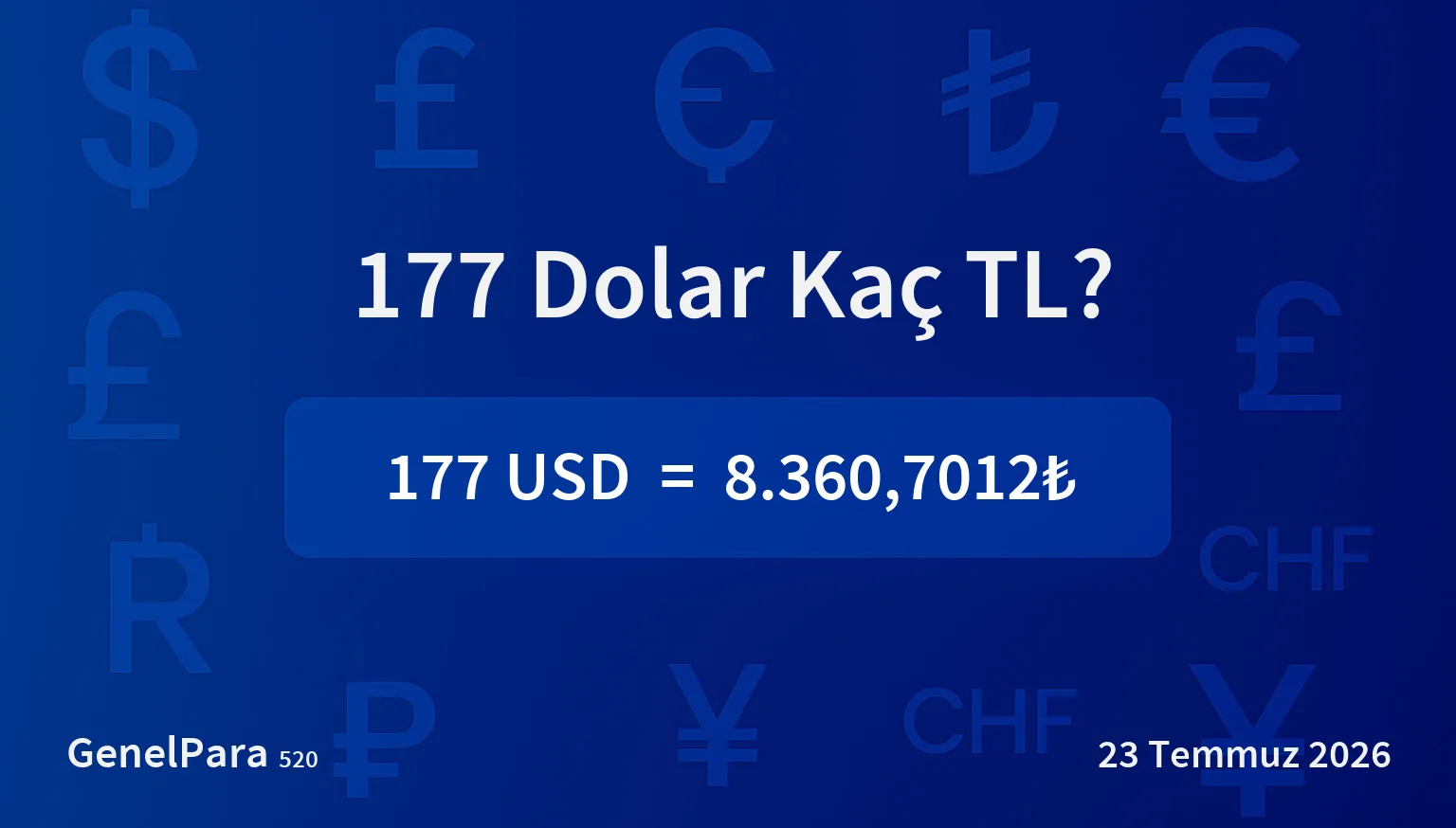 176.54 Dolar Kaç TL?
