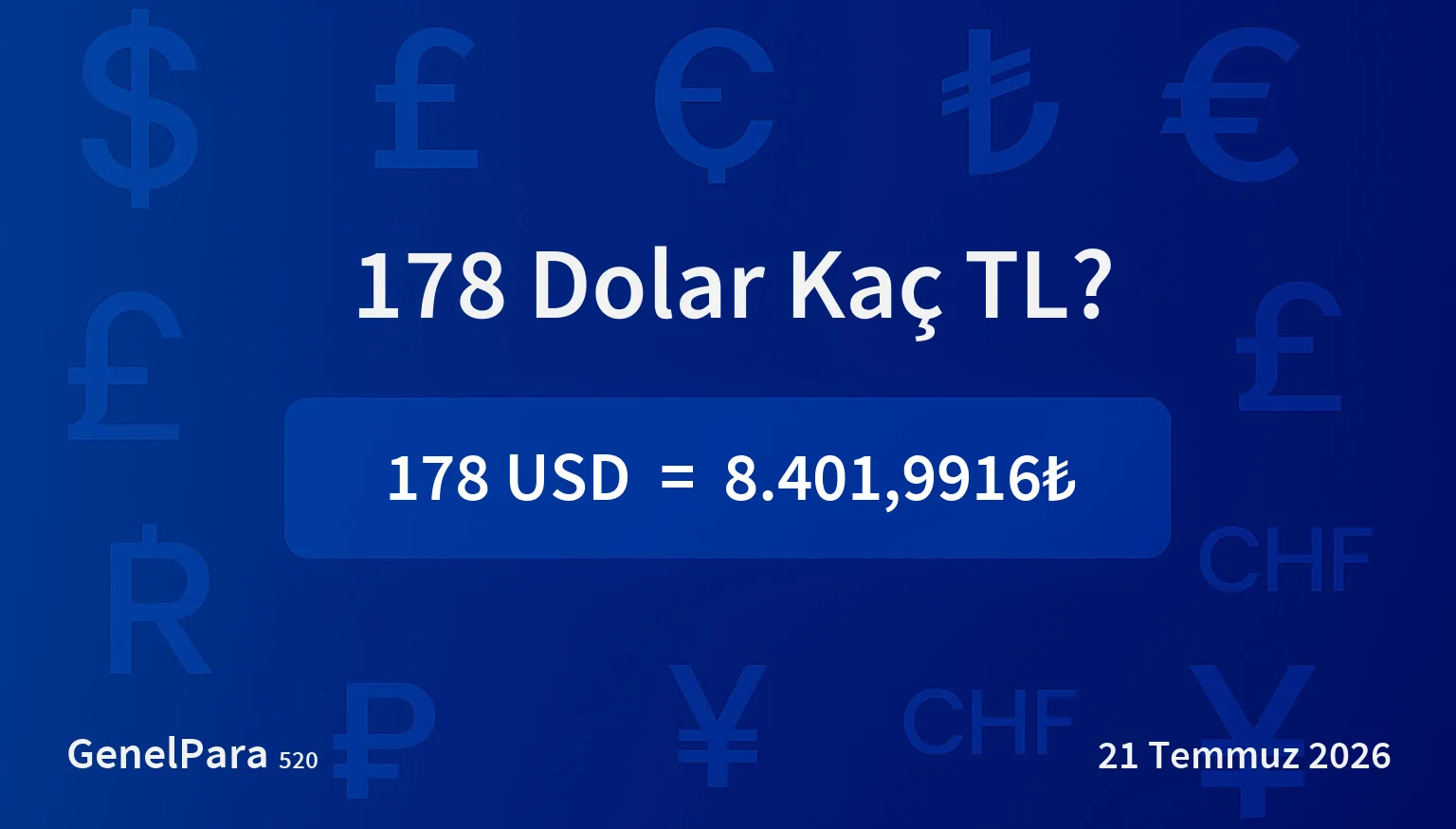 178.35 Dolar Kaç TL?