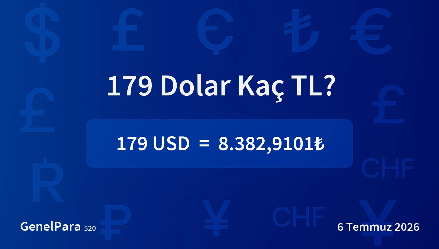178.90 Dolar Kaç TL?