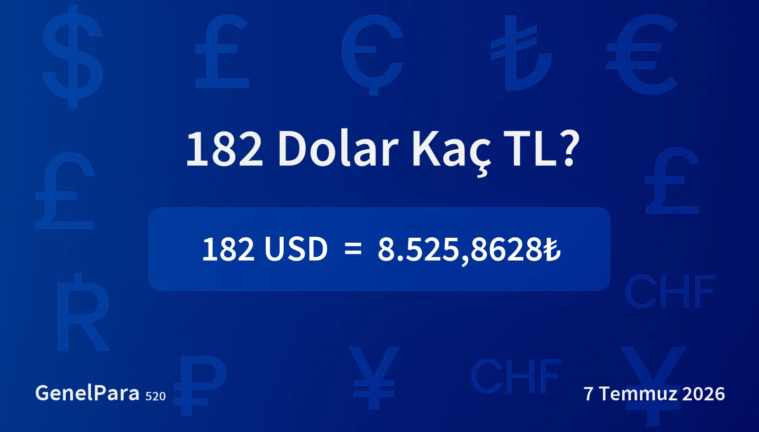 181.72 Dolar Kaç TL?