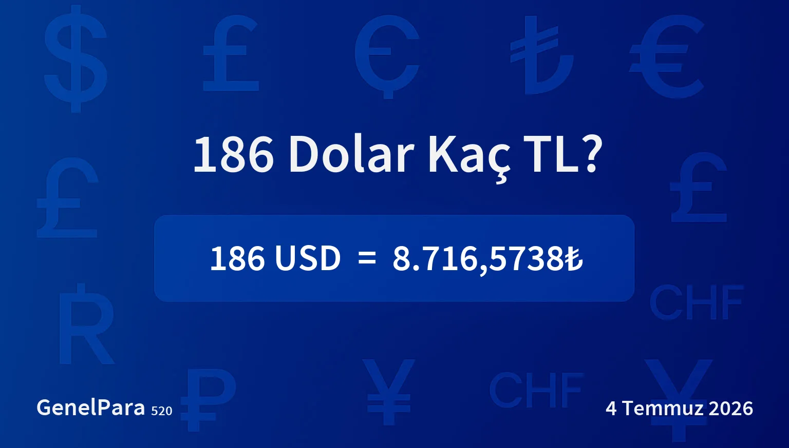 185.68 Dolar Kaç TL?
