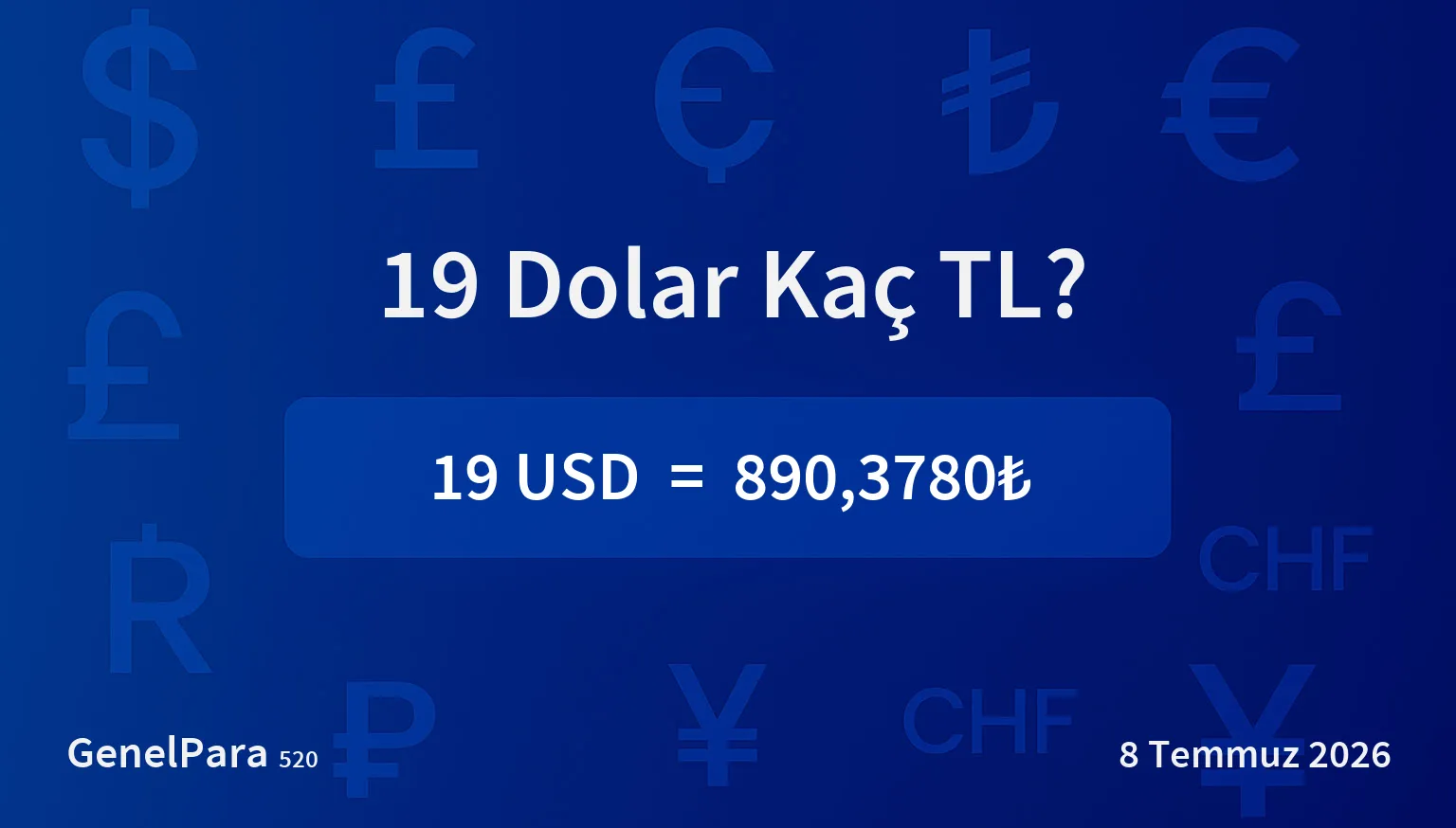 18.85 Dolar Kaç TL?