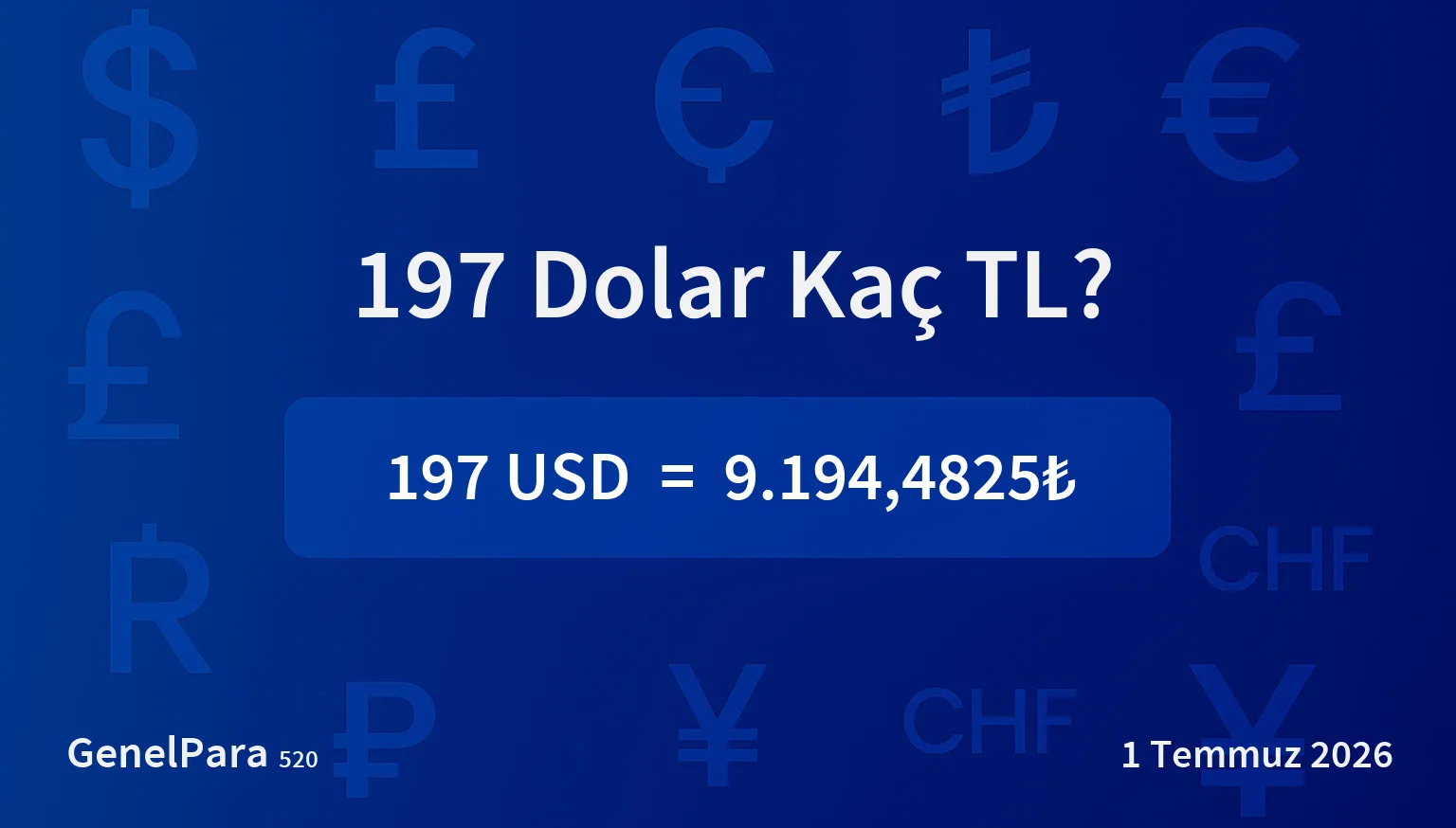 196.50 Dolar Kaç TL?