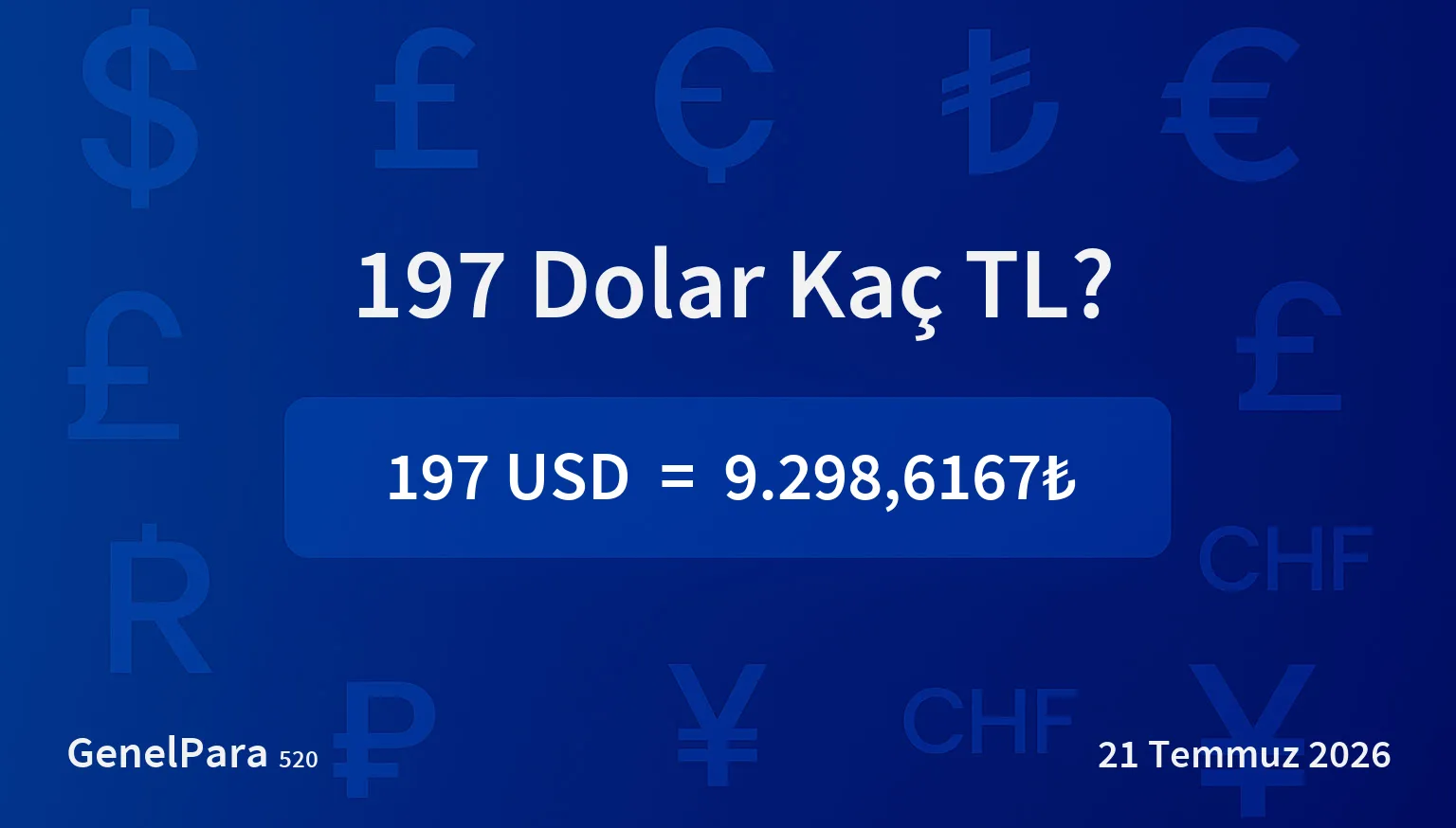 196.59 Dolar Kaç TL?