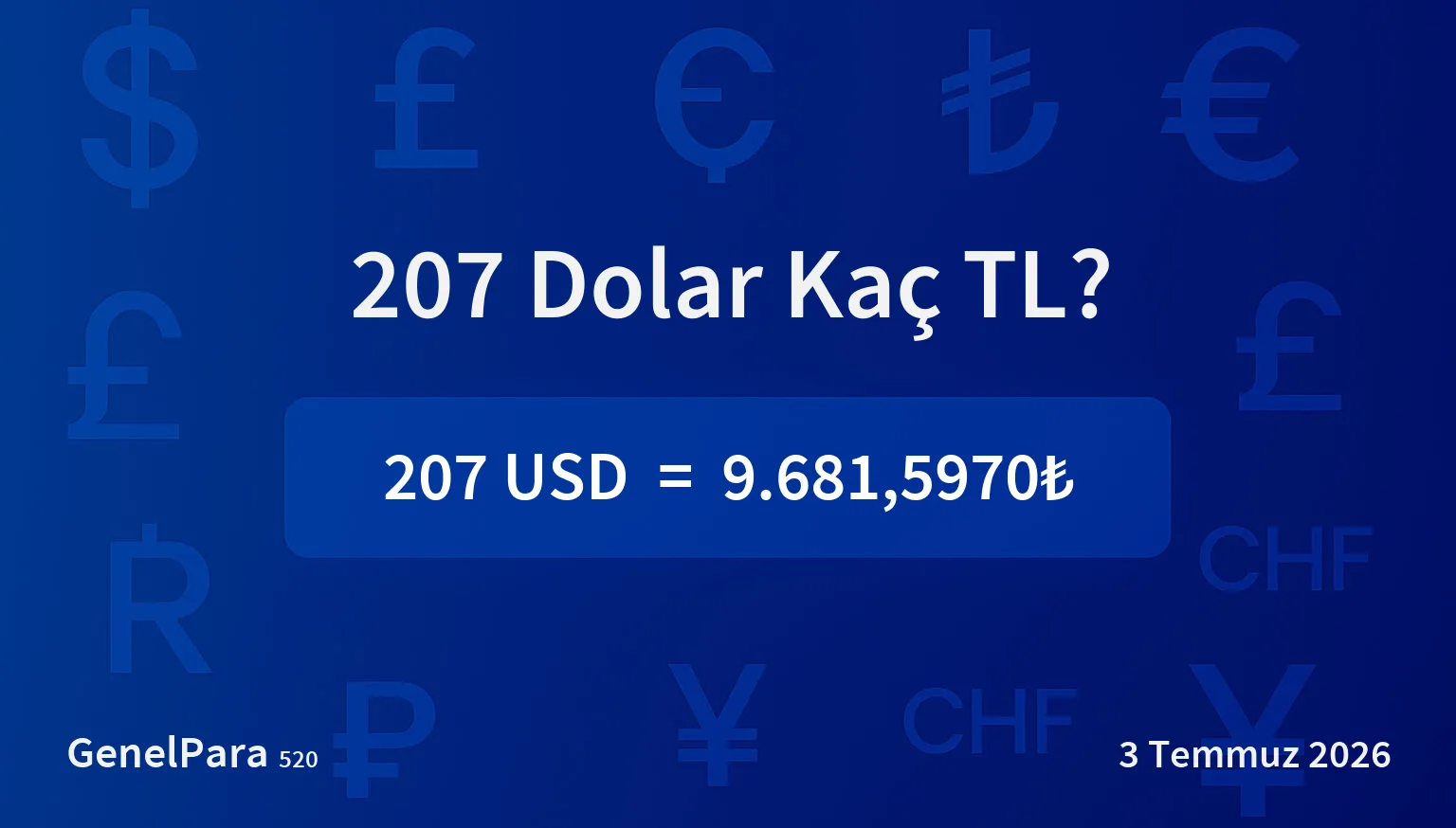 206.66 Dolar Kaç TL?