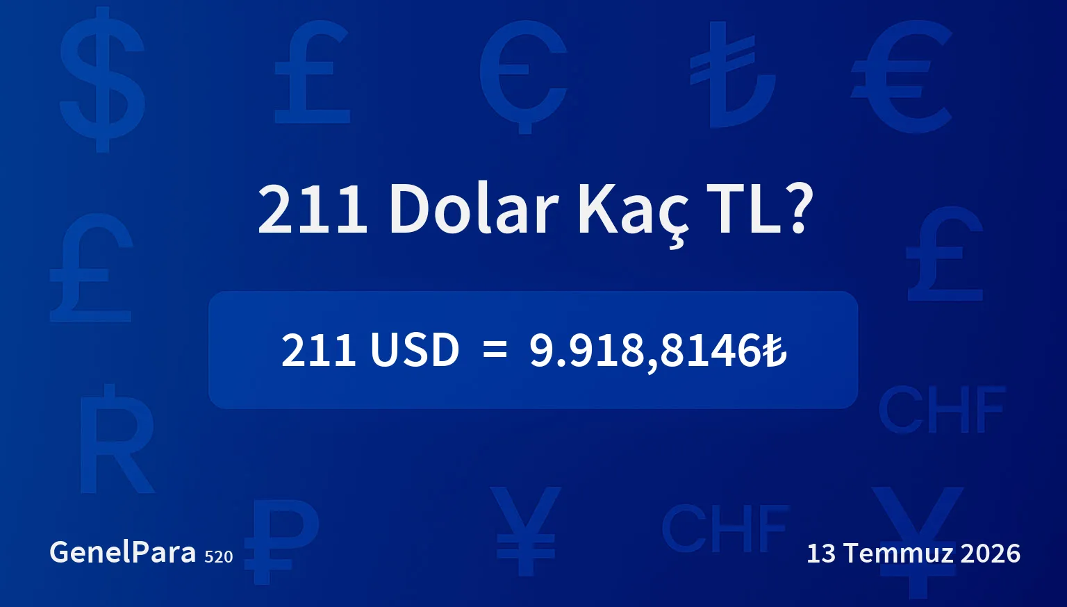 211.03 Dolar Kaç TL?