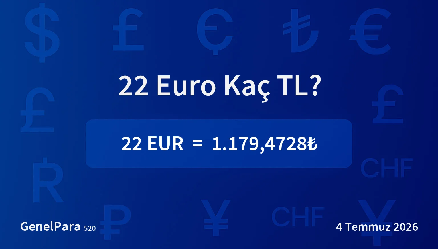 22.35 Euro Kaç TL?