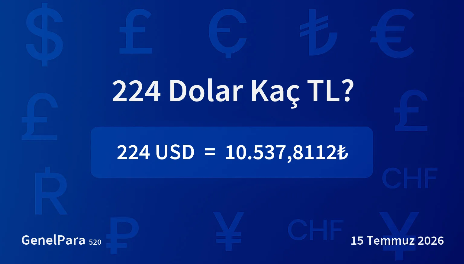 223.90 Dolar Kaç TL?