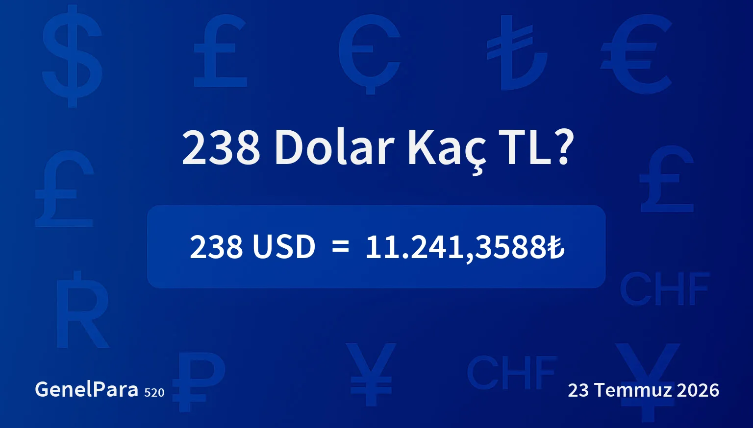 237.52 Dolar Kaç TL?