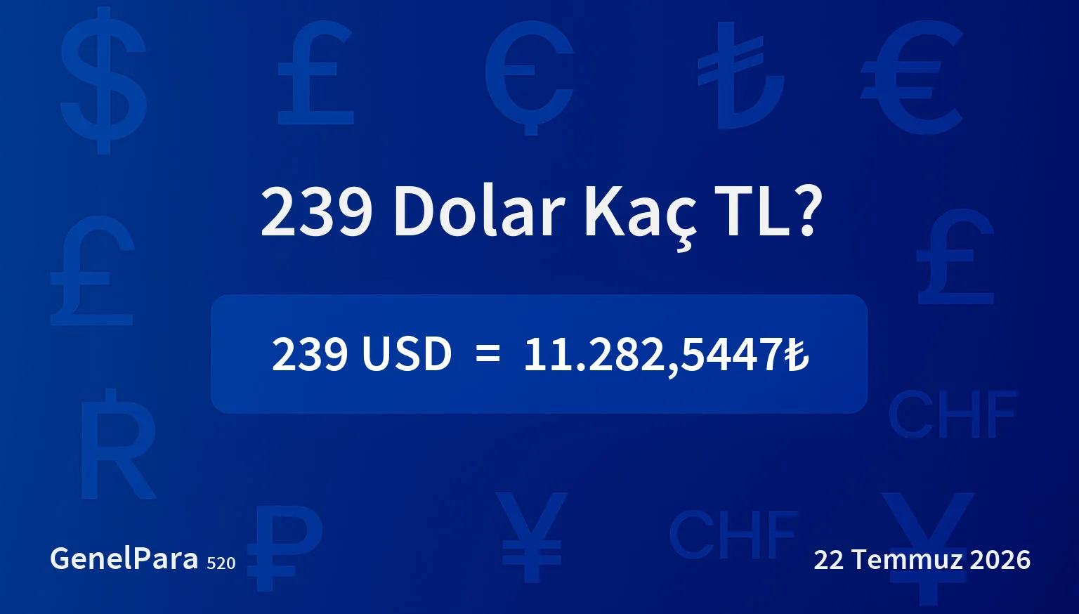 239.14 Dolar Kaç TL?