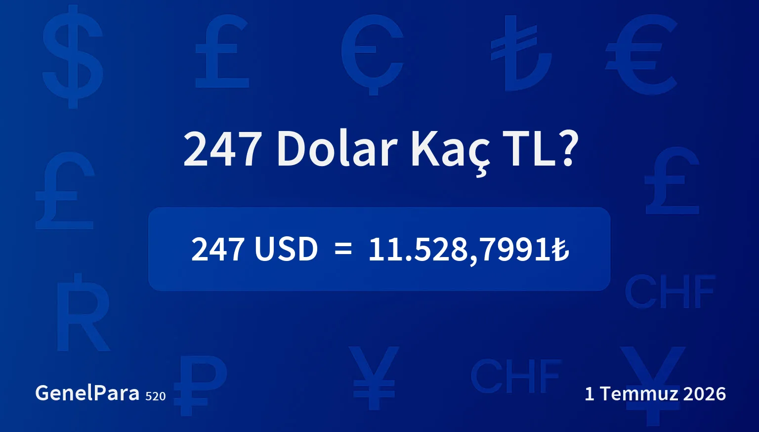 247.39 Dolar Kaç TL?