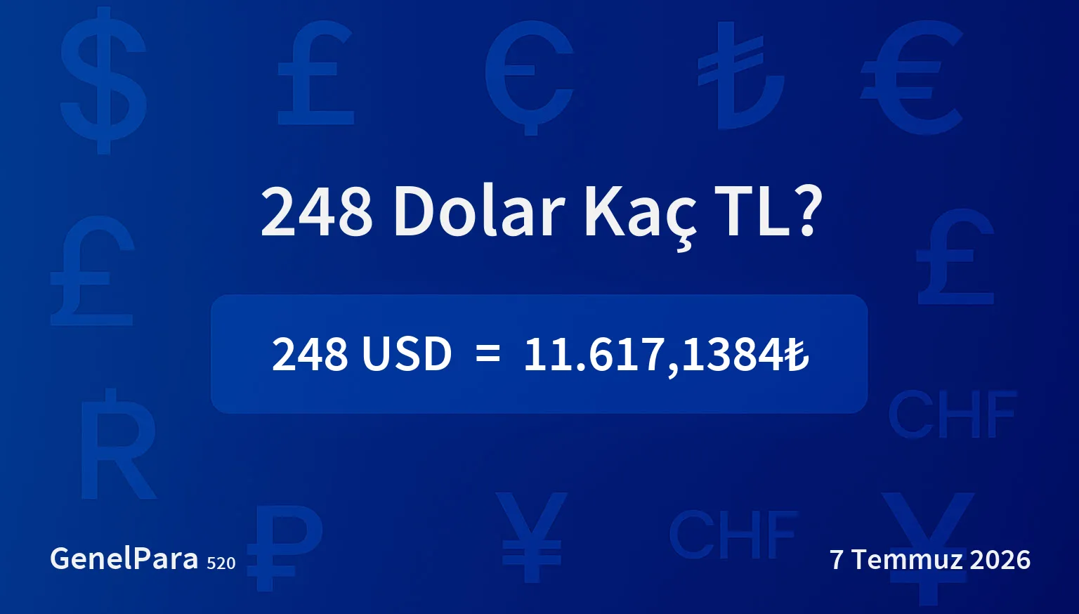 248.32 Dolar Kaç TL?