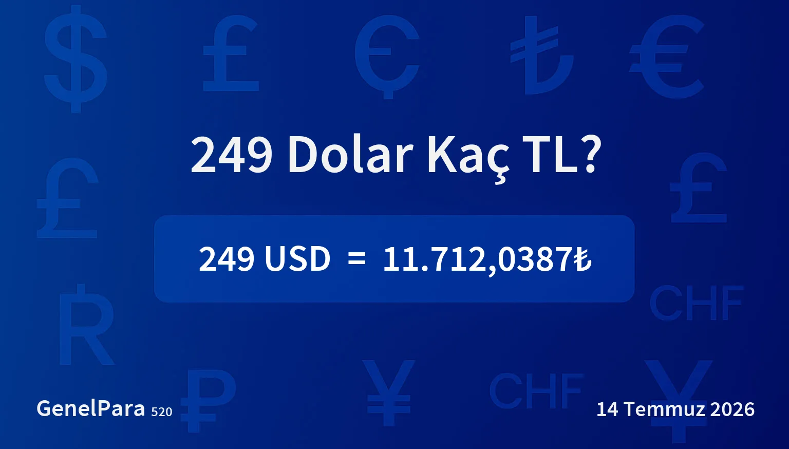 249.37 Dolar Kaç TL?