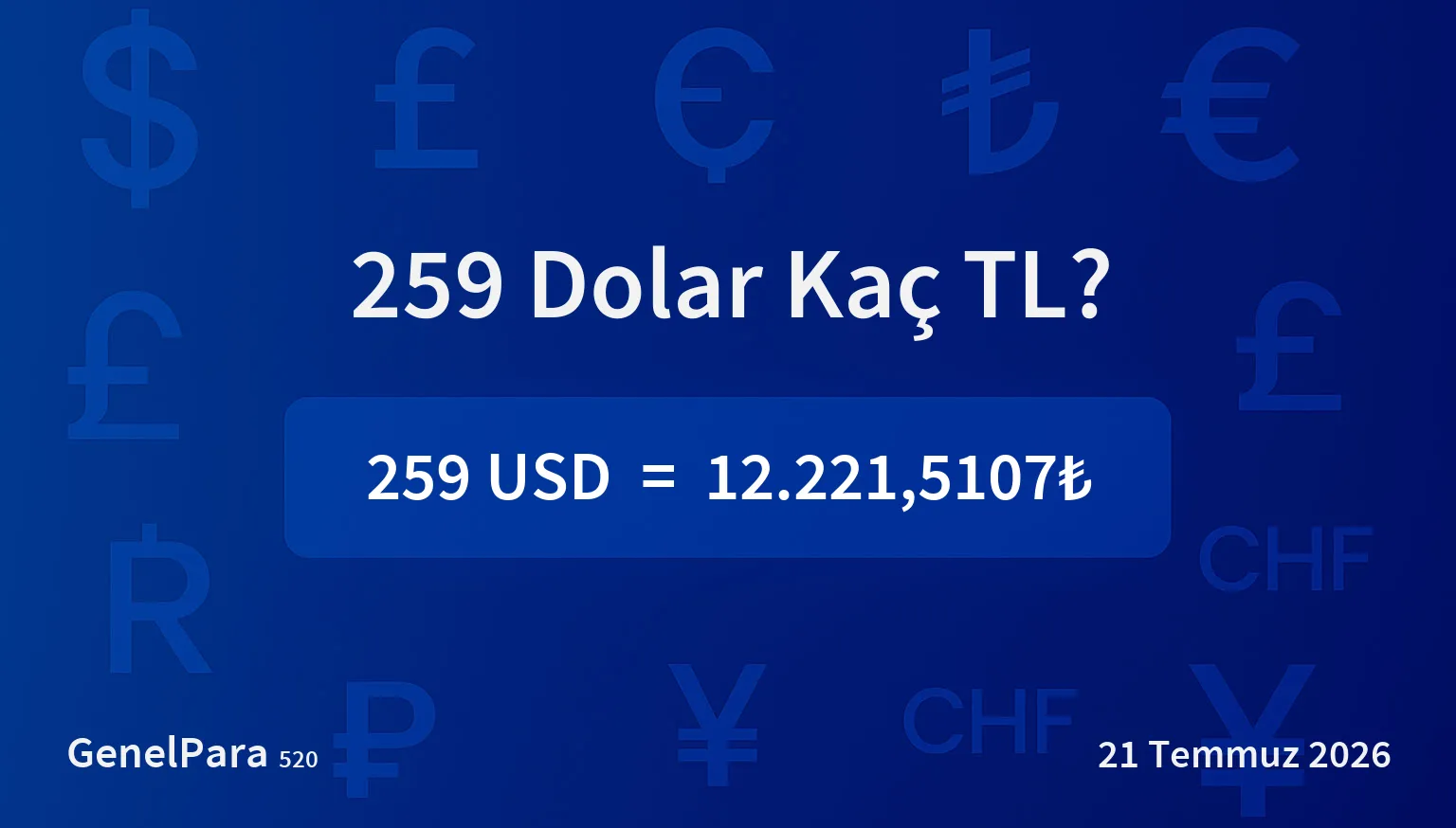 259.44 Dolar Kaç TL?