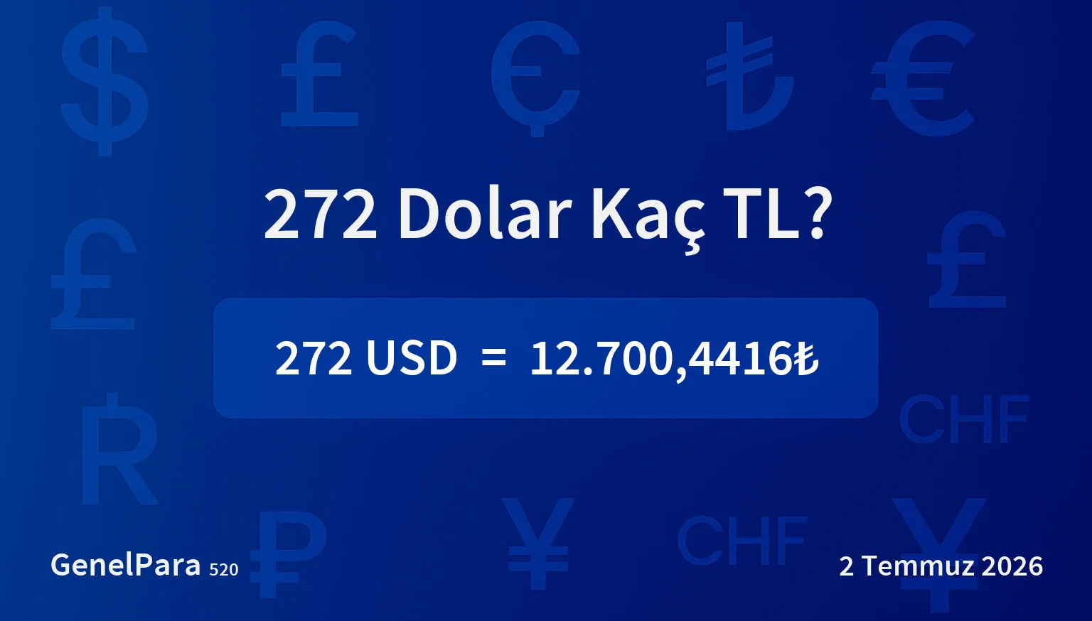 271.63 Dolar Kaç TL?