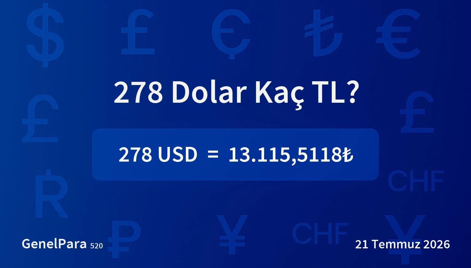 277.81 Dolar Kaç TL?