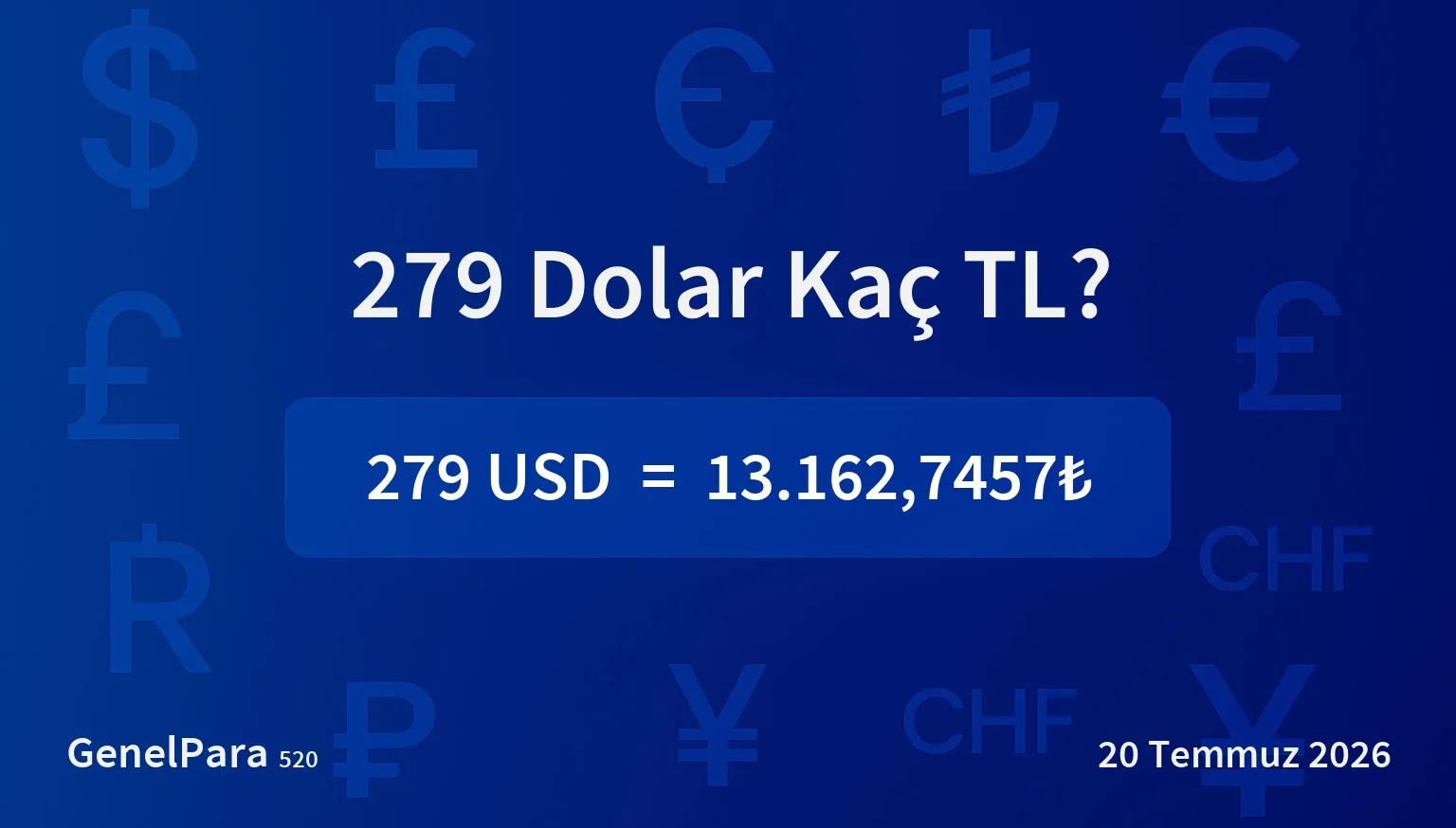 279.33 Dolar Kaç TL?