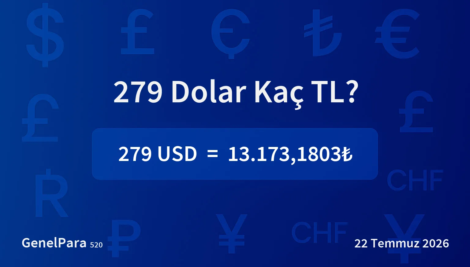 279.34 Dolar Kaç TL?