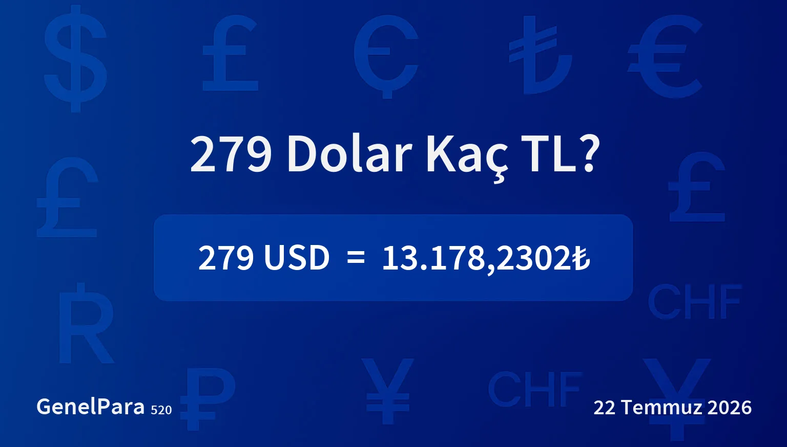 279.19 Dolar Kaç TL?