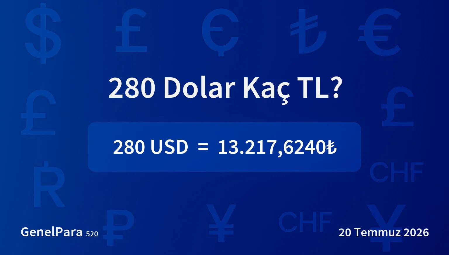 279.84 Dolar Kaç TL?