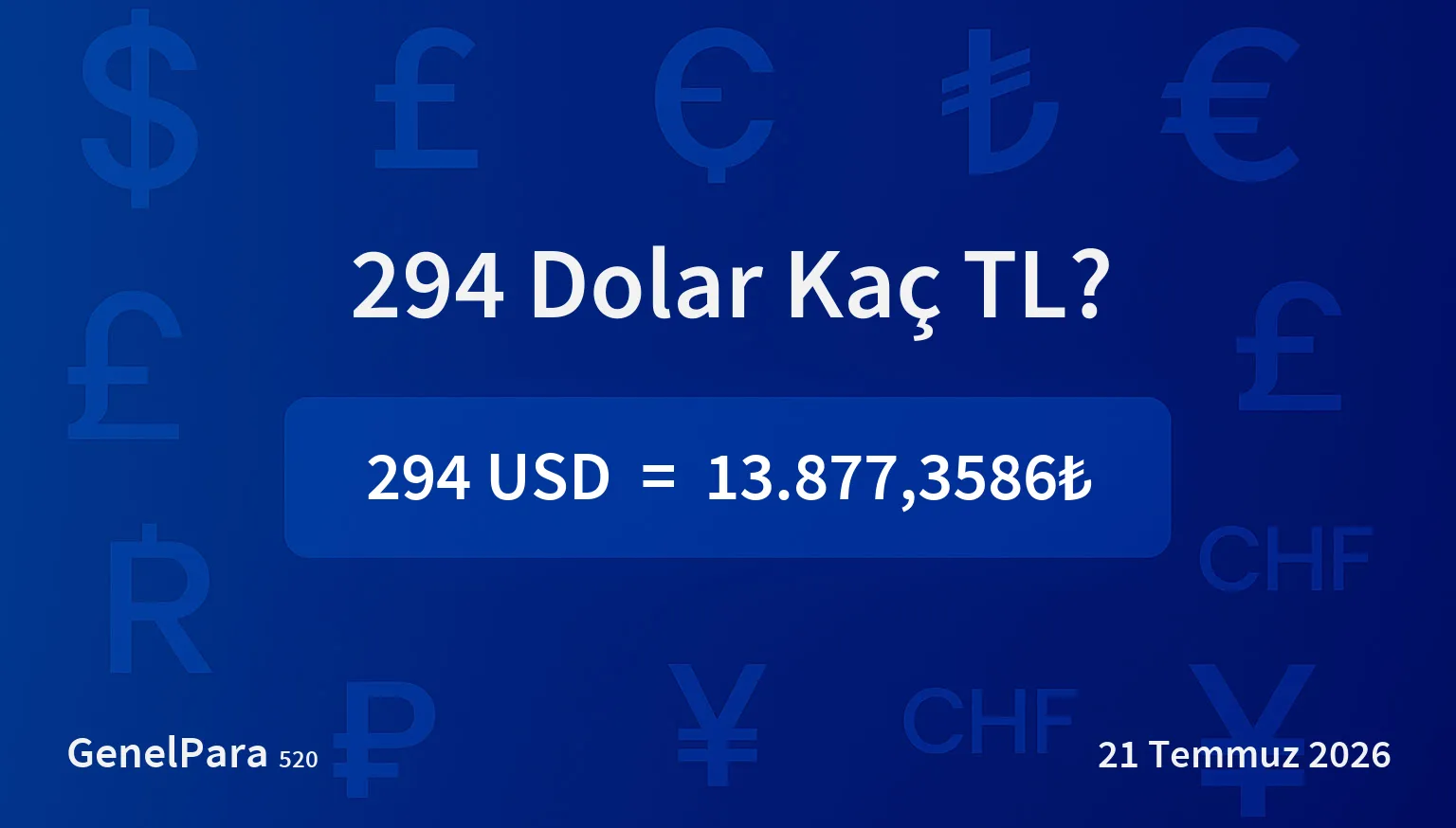 294.23 Dolar Kaç TL?