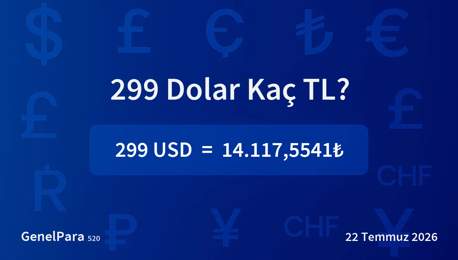 298.63 Dolar Kaç TL?