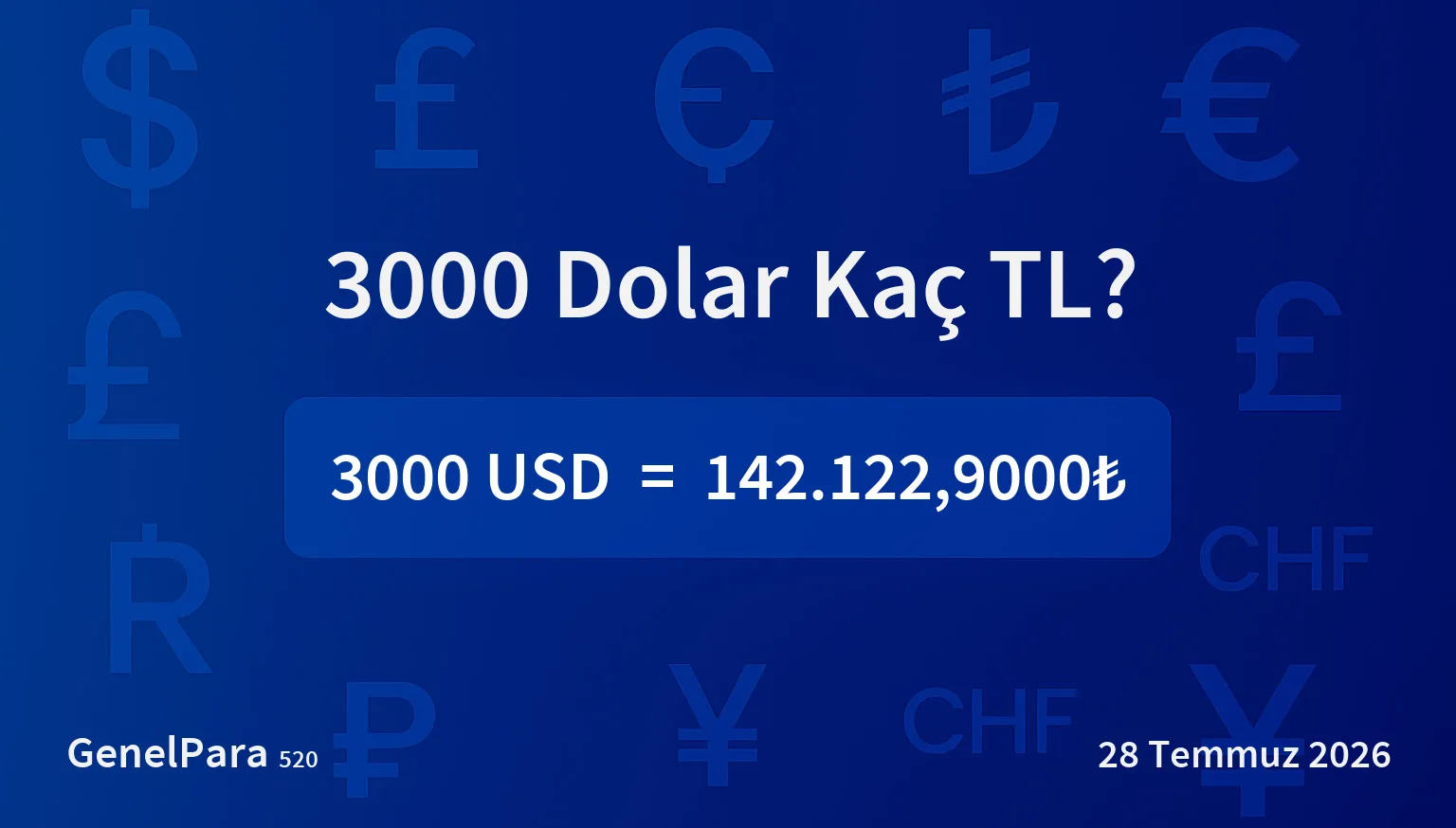 3000 Dolar Kaç TL?