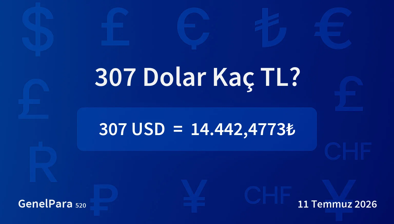 307.19 Dolar Kaç TL?