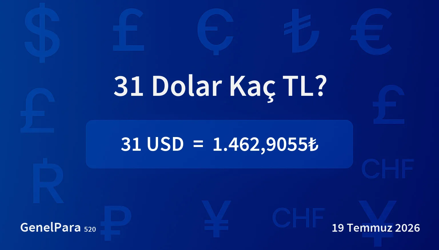 31.29 Dolar Kaç TL?