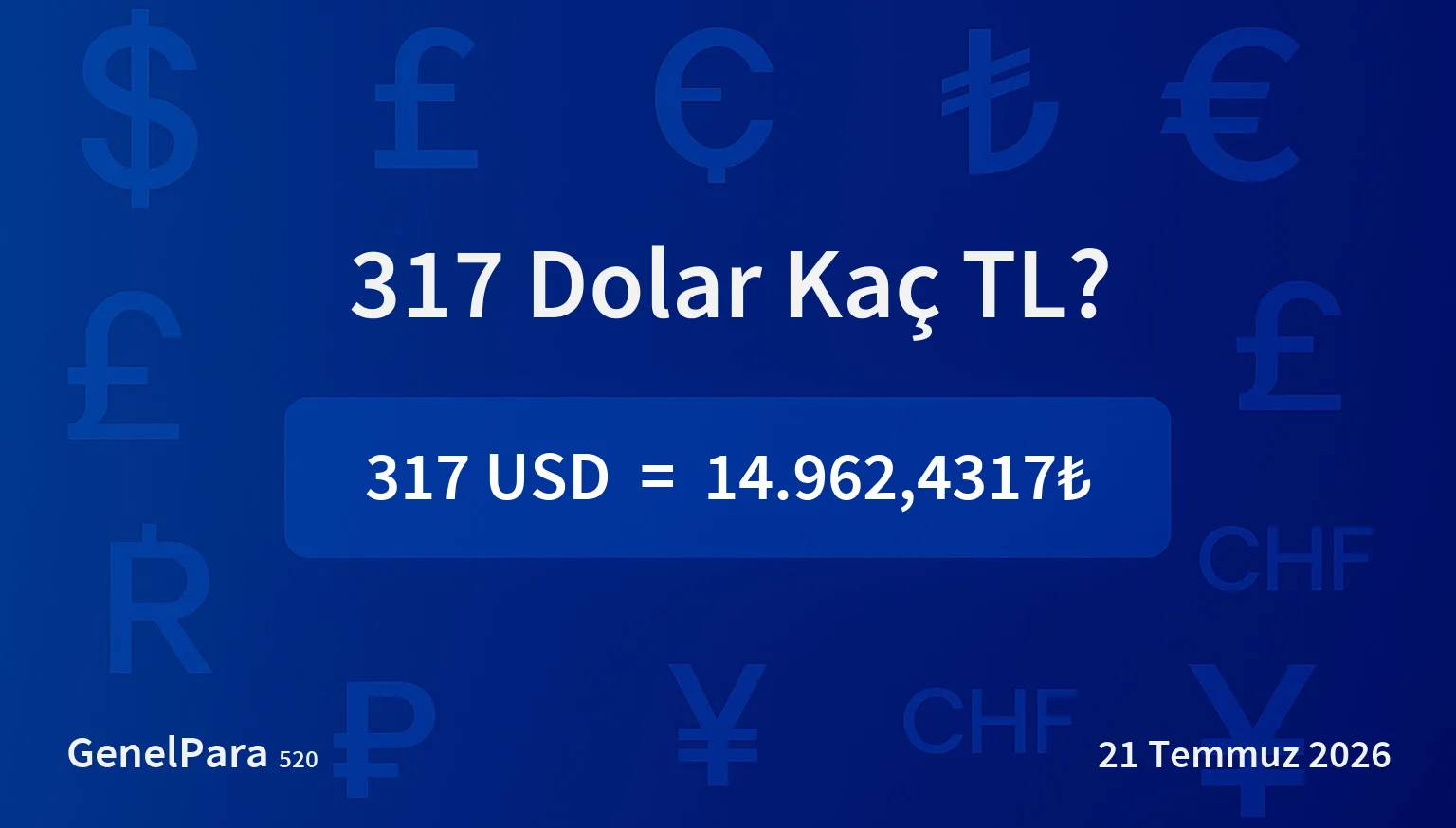 316.79 Dolar Kaç TL?