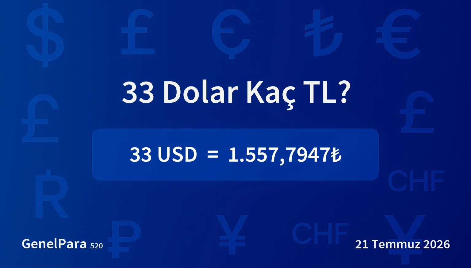 32.87 Dolar Kaç TL?
