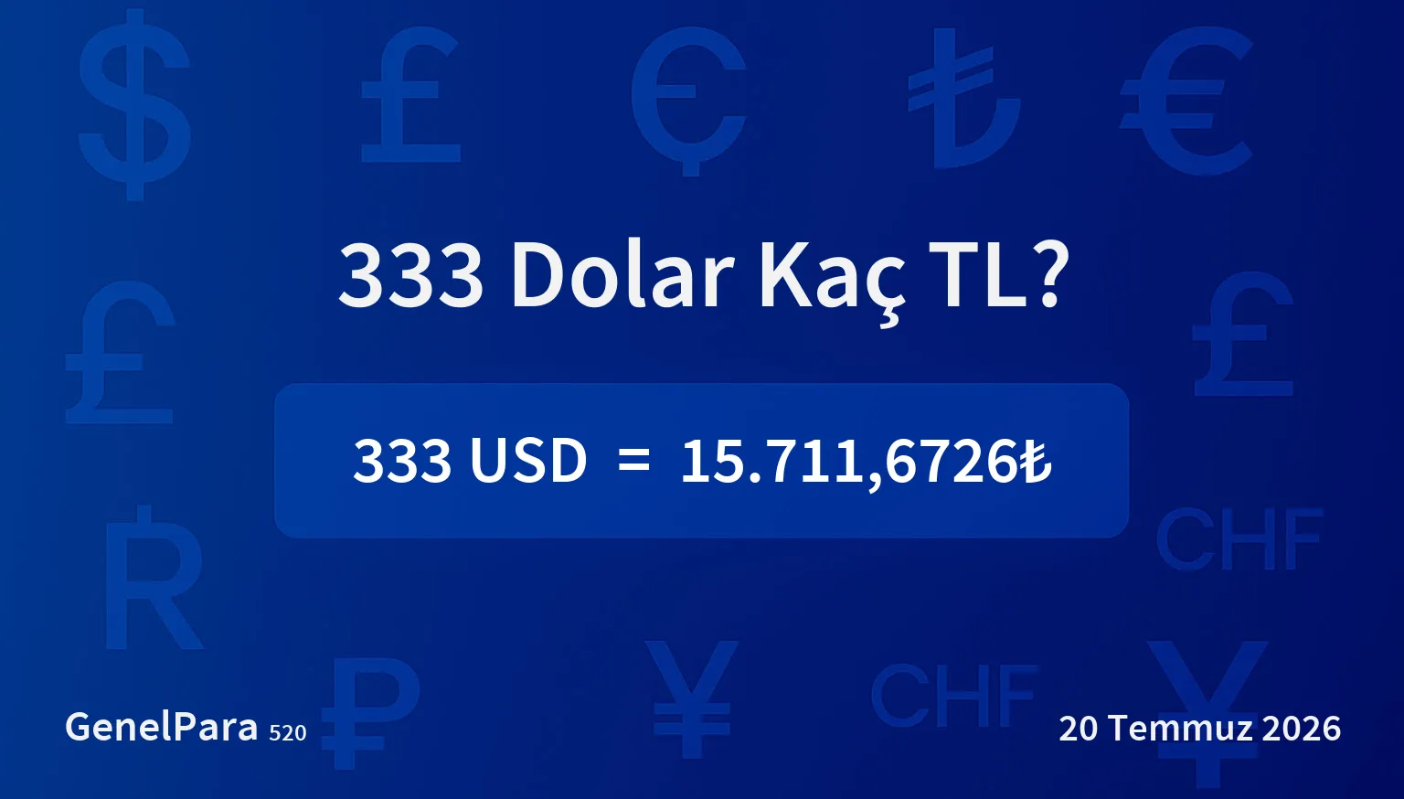 332.53 Dolar Kaç TL?