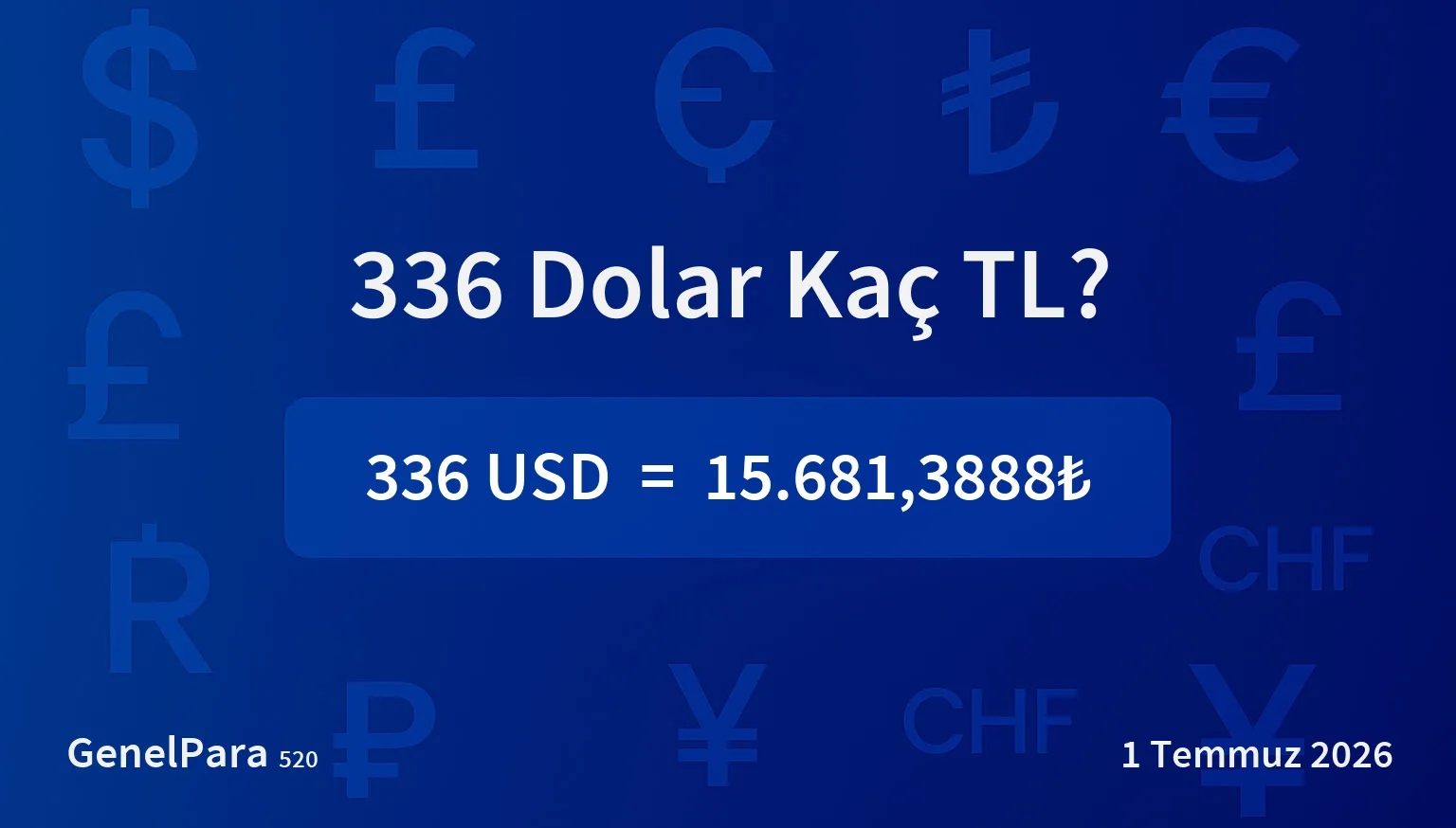 335.99 Dolar Kaç TL?