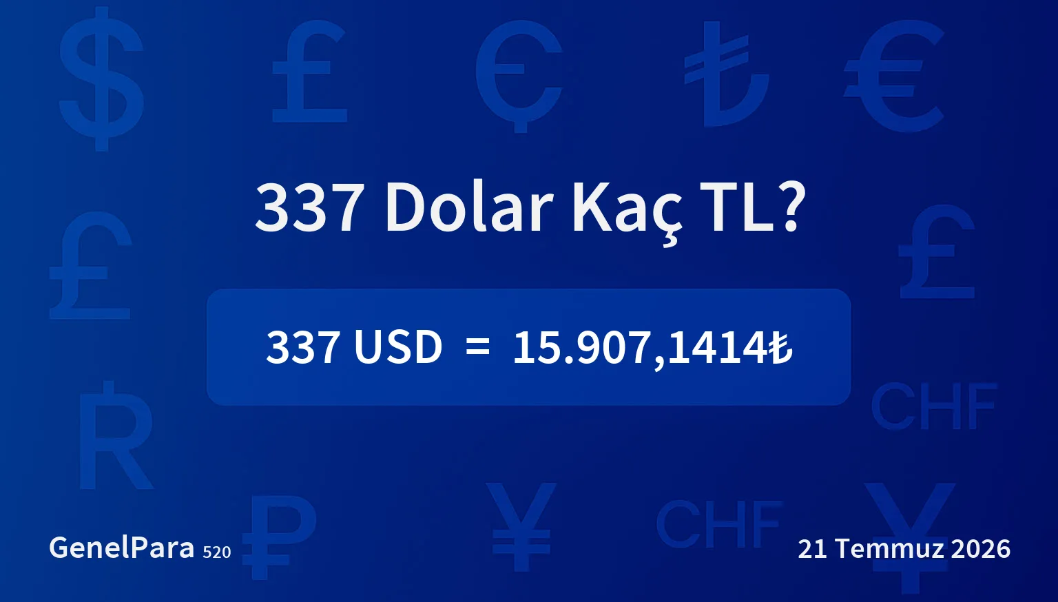 337.23 Dolar Kaç TL?