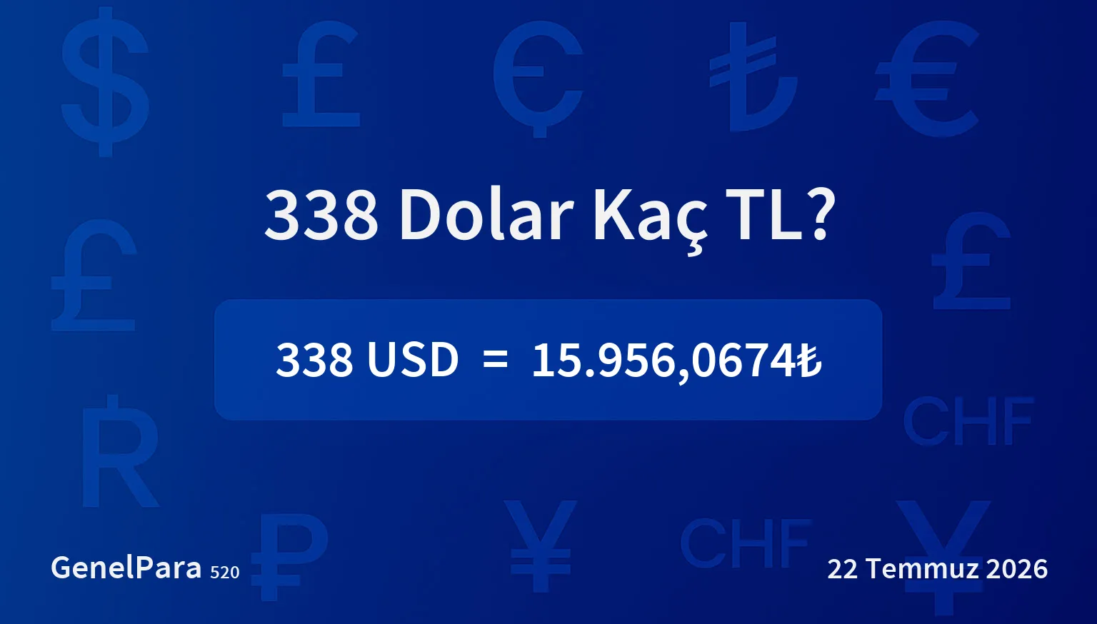 337.78 Dolar Kaç TL?