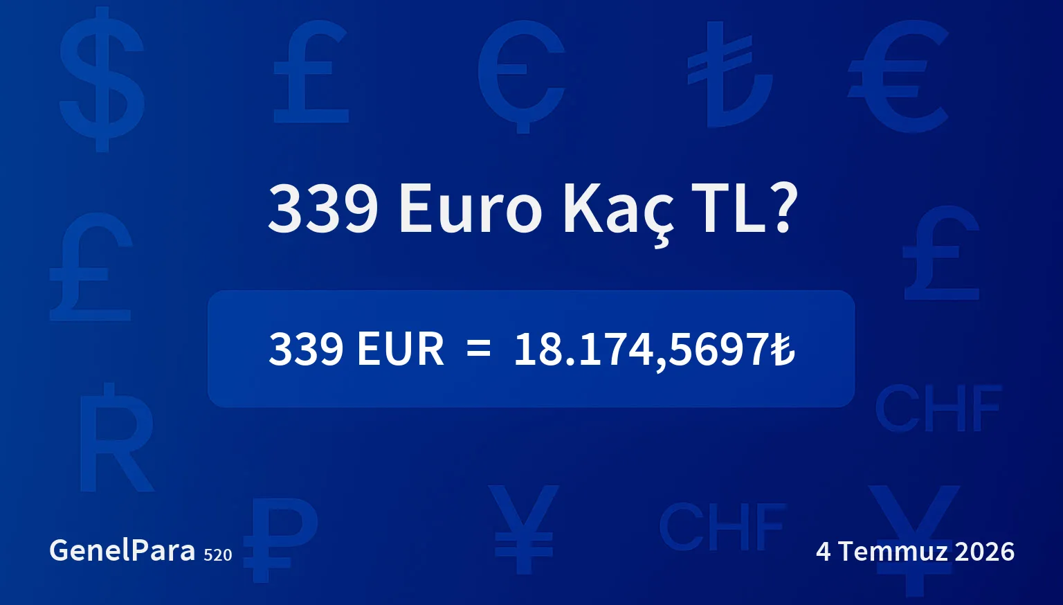 338.69 Euro Kaç TL?
