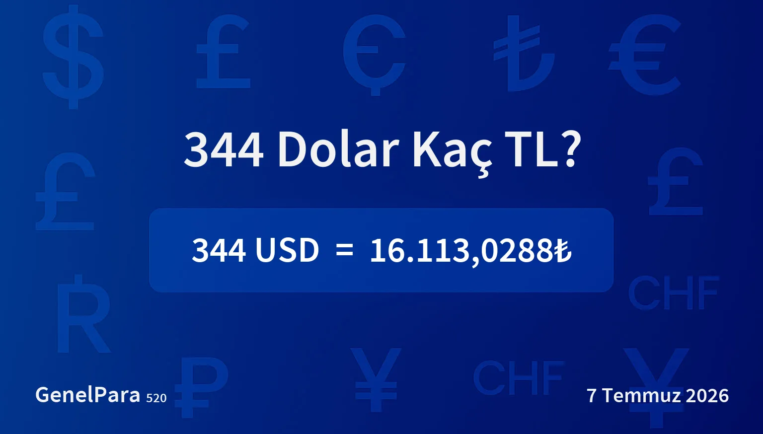 344 Dolar Kaç TL?