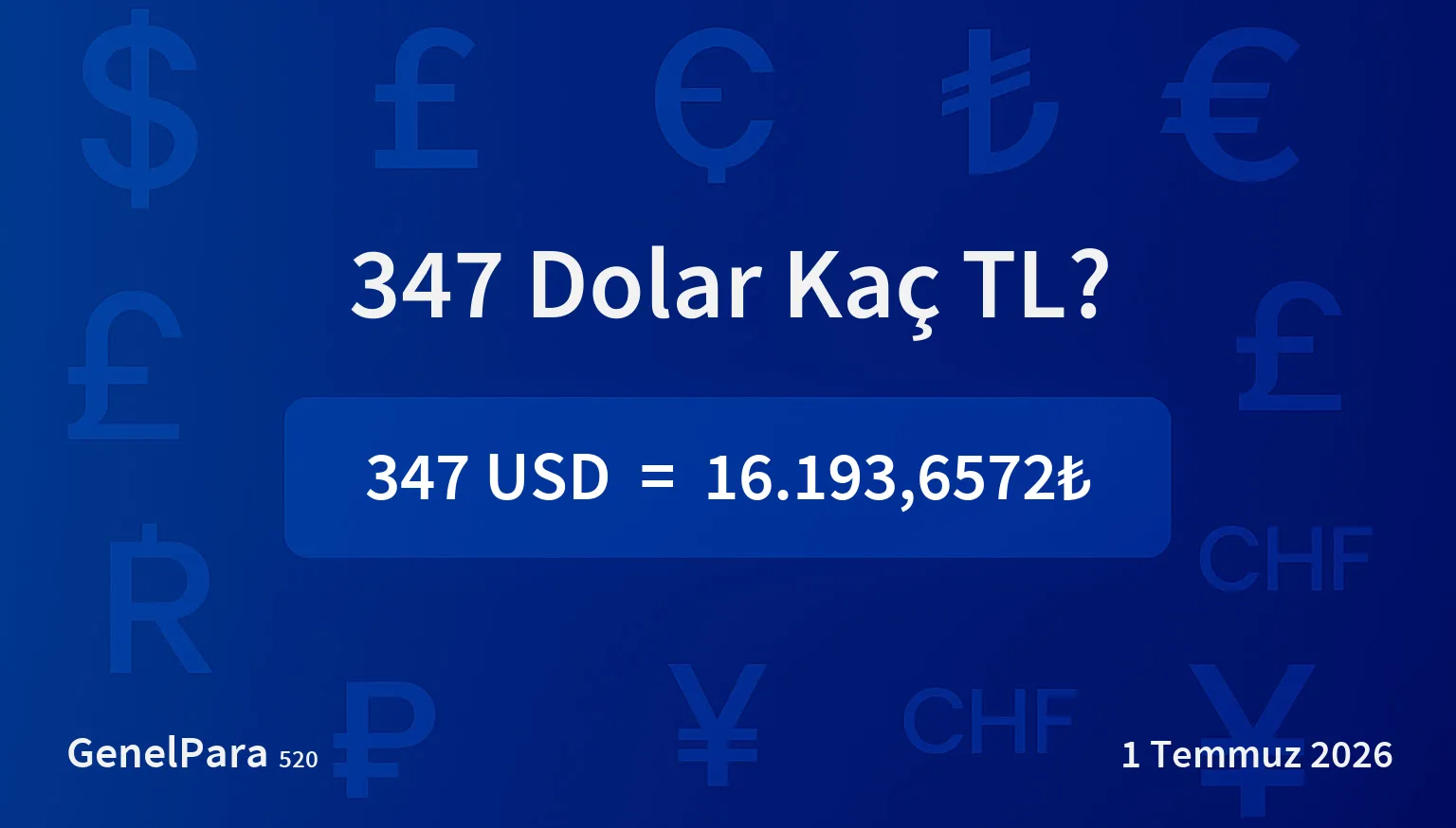 346.97 Dolar Kaç TL?