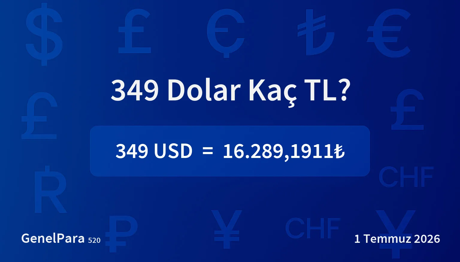 349.44 Dolar Kaç TL?