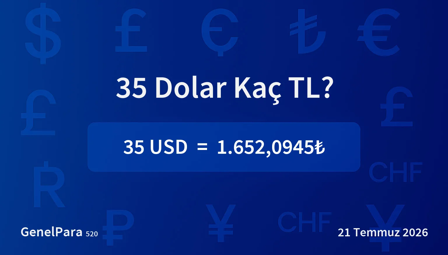34.87 Dolar Kaç TL?