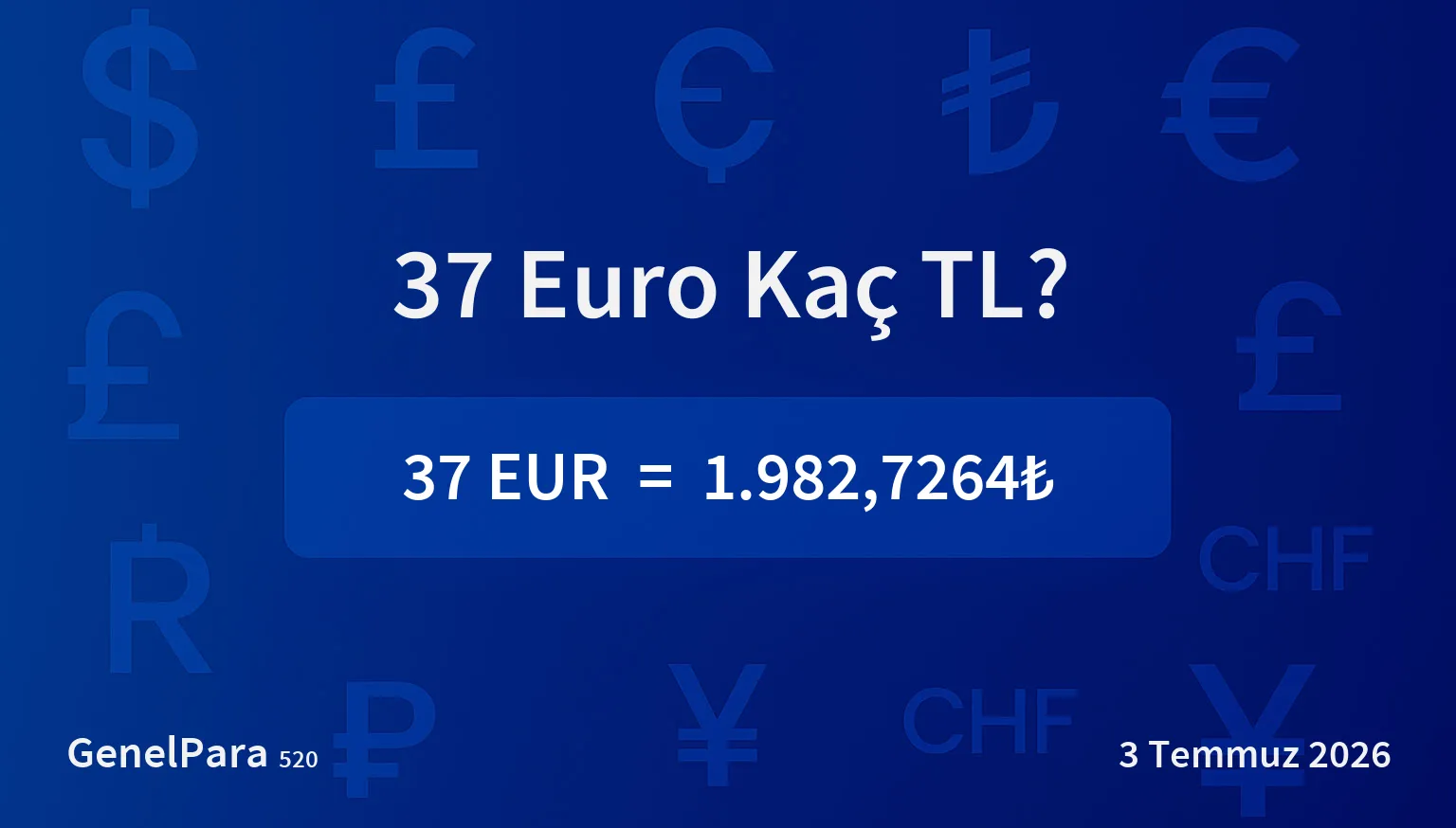 37.34 Euro Kaç TL?