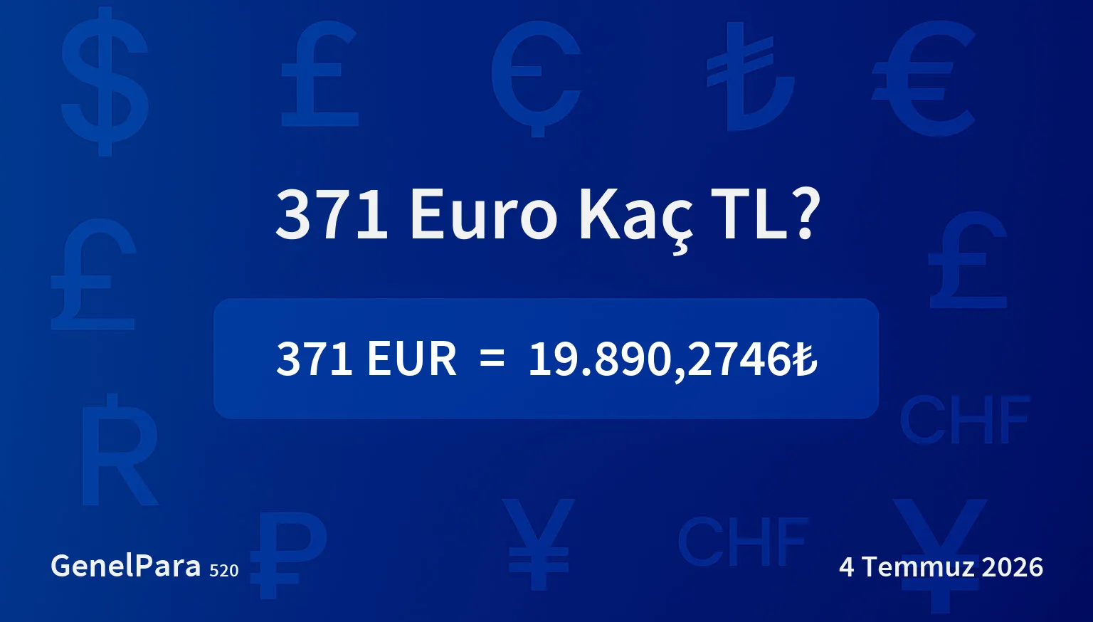 371.39 Euro Kaç TL?