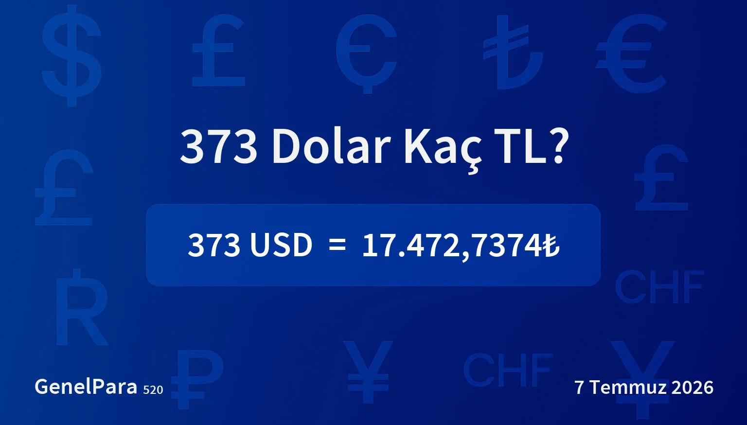 373.11 Dolar Kaç TL?