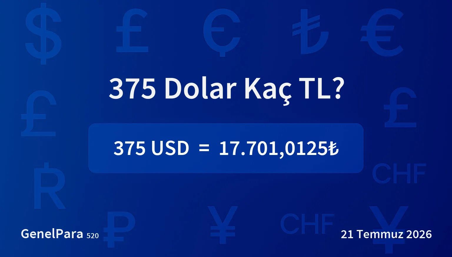 375.05 Dolar Kaç TL?