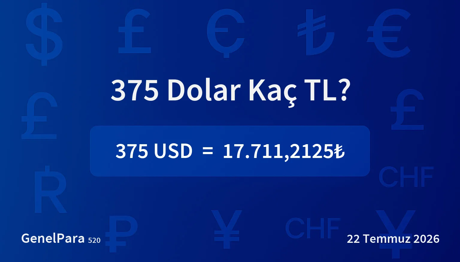 375.35 Dolar Kaç TL?