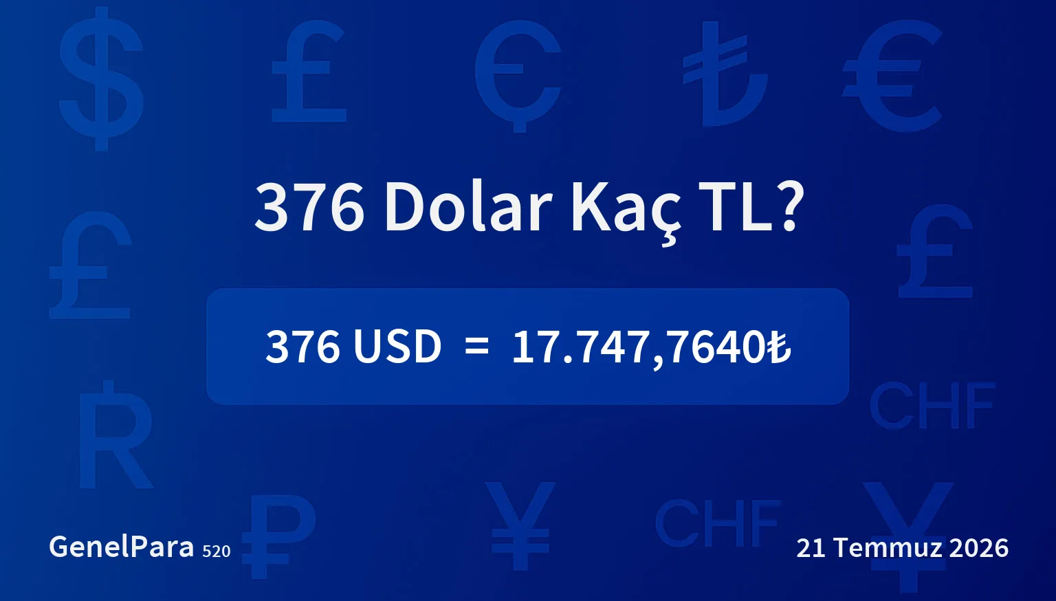 375.76 Dolar Kaç TL?