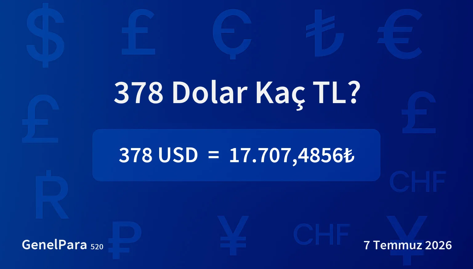 378.22 Dolar Kaç TL?